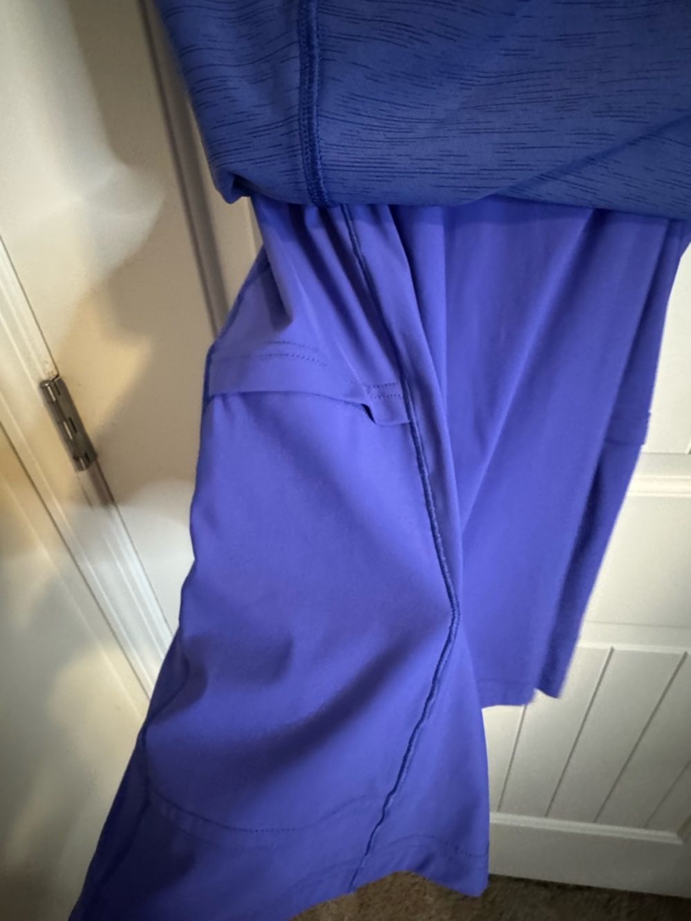 Outdoor Voices Exercise Dress Blue Racerback Built-In Shorts Athletic Dress View 5